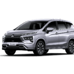 Mitsubishi Xpander putih untuk layanan sewa mobil Bandung dengan driver profesional dari Traveego Bandung Rent Car