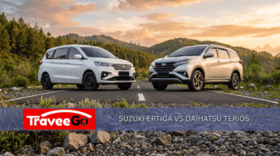 Perbandingan Suzuki Ertiga dan Daihatsu Terios untuk sewa mobil Bandung – Traveego