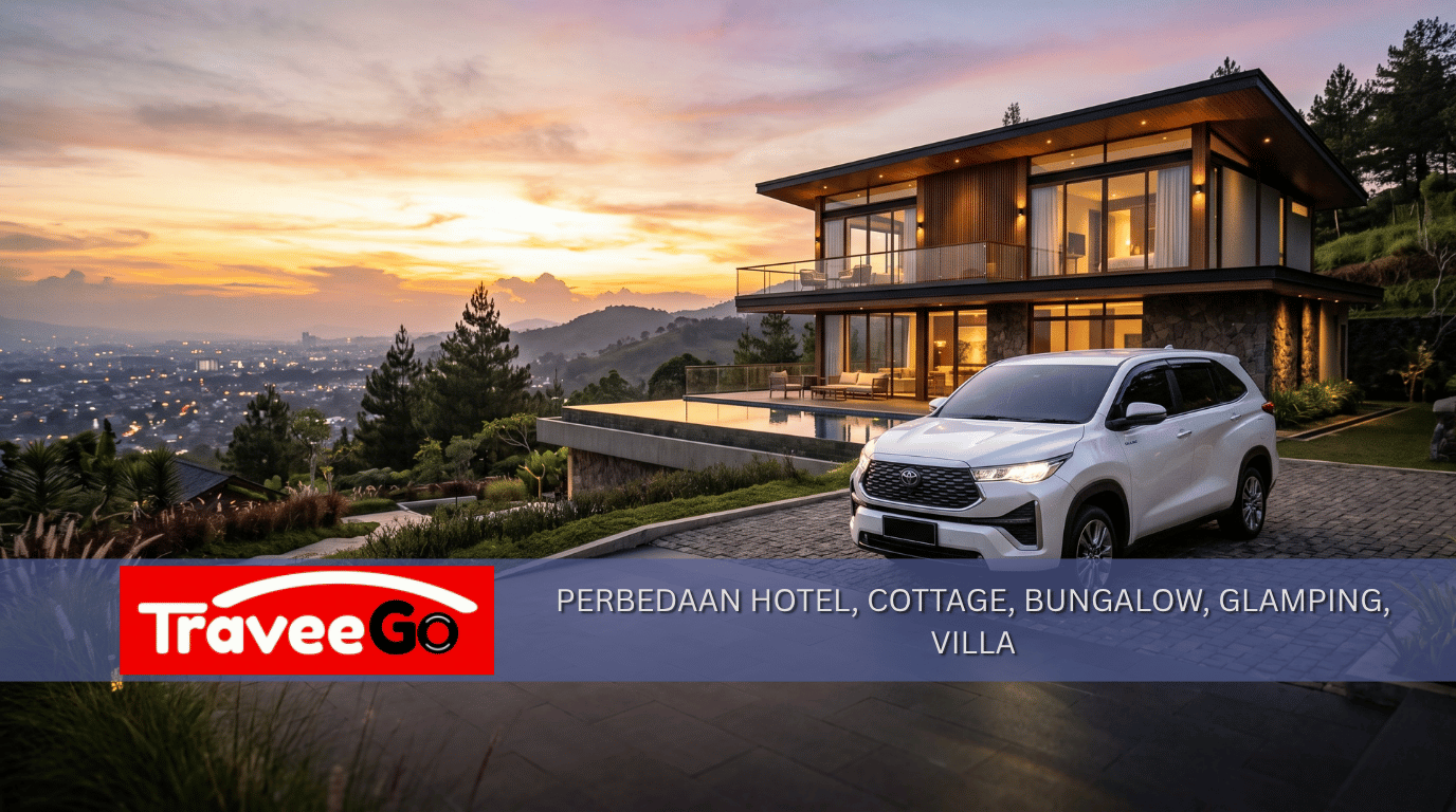 Perbedaan hotel, cottage, glamping, bungalow, dan villa di Bandung