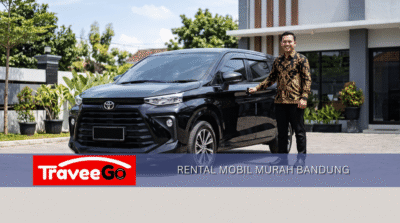 Rental mobil Bandung murah terpercaya dengan Toyota Avanza hitam dan sopir profesional